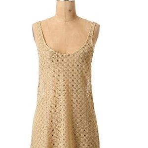 Anthropologie Tops - ✨SALE✨anthropologie | gold crochet tank top Anthropologie Tops - ✨SALE✨anthropologie | gold crochet tank top